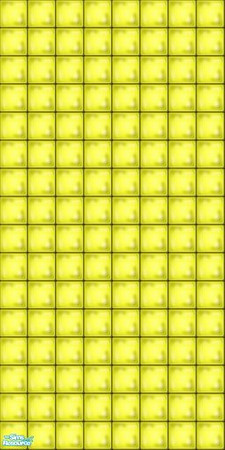 Sims 2 — Tiny Dancin' tile Yellow wall by tamlfra — I always thought the Maxis floor was too large, so I resized it and