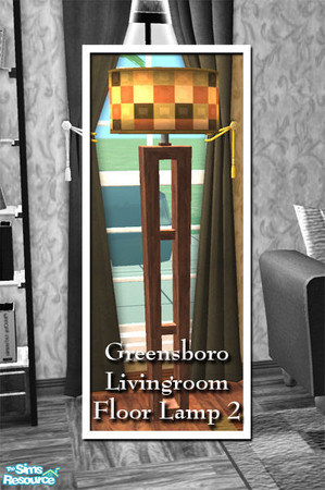 Sims 2 — VS Greensboro Livingroom Floor Lamp 2 by Vanilla Sim — Now every corner of your home can reflect an enlightened