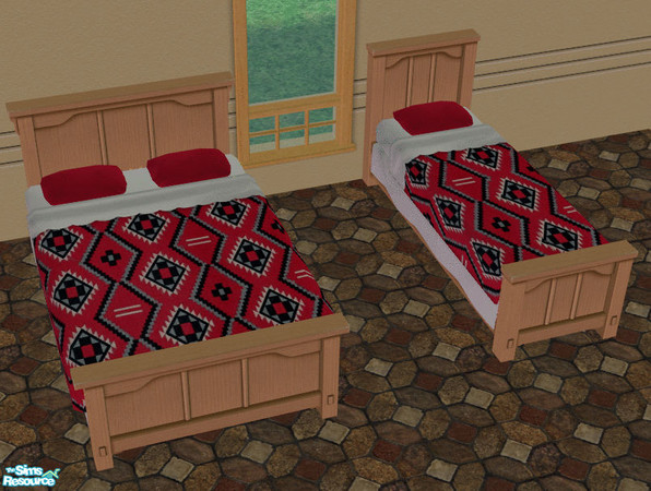 Sims 2 — Southwest Inspired bedding VII by TSR Archive — Bedding for your Sims with a Southwestern flair.