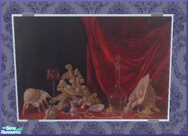 Sims 2 — D2DTC 39 - Painting by D2Diamond — Great living room set for that Redhat grandmother! Meshes done by Sims 2