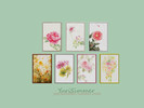 Sims 3 — Floral Collection  by YuriSimmer — 7 Floral posters to decorate your house. Made By YuriSimmer Visit my tumblr: