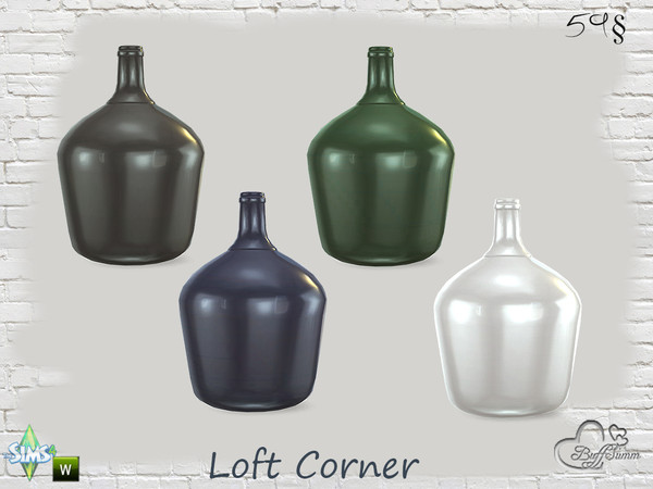 Sims 4 — Loft Corner Vase Large by BuffSumm — Part of the *Loft Corner* Set!