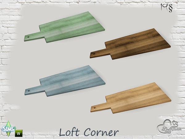 Sims 4 — Loft Corner Woodboard by BuffSumm — Part of the *Loft Corner* Set!