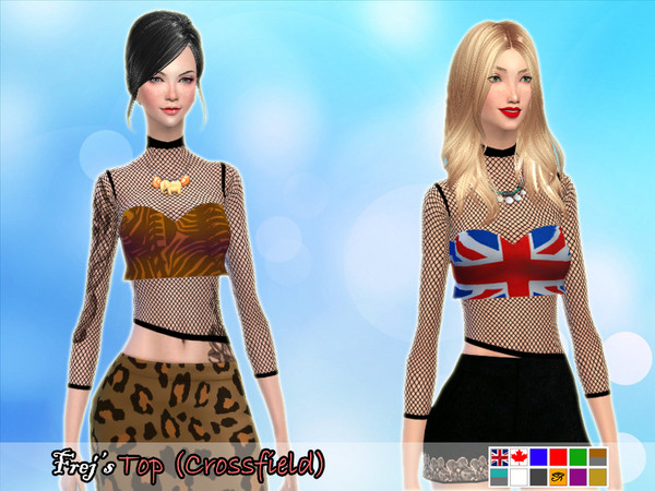 Sims 4 — [Frej][T]Crossfield by FrejAesir — Greetings again, this time I'm presenting you a new top with an unique new