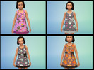Sims 4 — Halloween Child Dress by Meline2 — Halloween themed dresses for little girls! 