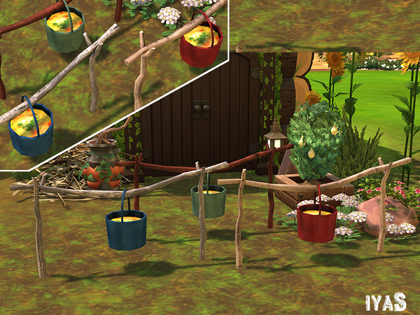 Sims 4 — Fire Pit by soloriya — Hand-crafted fire pit with a large pot for your cooking needs. Part of Camping set.