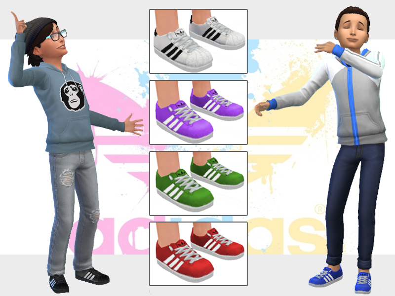 fist socks rhythm The Sims Resource - Adidas Shoes for Sims Kids