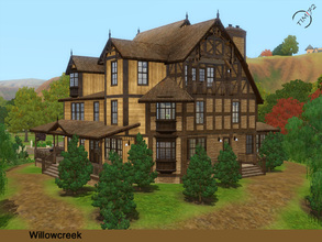 Sims 3 — Willowcreek  by timi722 — Wooden house with a naturally landscaped garden for a medium or large family. There is