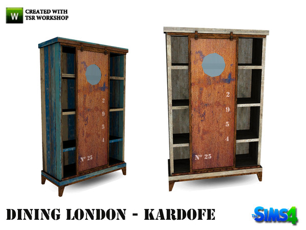 Sims 4 — kardofe_Dining London_shelves by kardofe — Old industrial shelving 