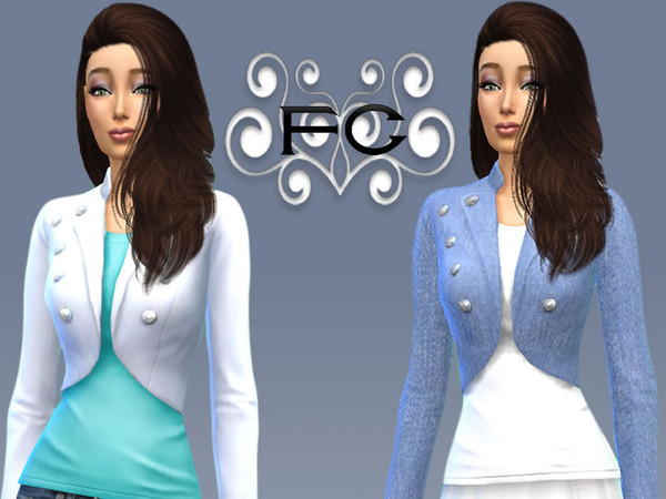 Sims 4 — Denim & White Jackets by Forsaken0062 — I have always liked this jacket in game so decided to add some more