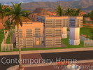 Sims 4 — Contemporary House by Fashiondazzle — This house is a contemporary home with a backyard made for partying,
