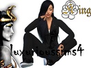 Sims 4 — She Is King by spectachick — Amazing sweat suits made exclusively by Jocelyn King. More creations can be found