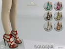 Sims 4 — Madlen Bologna Shoes by MJ95 — New shoes for your sim! Come in 6 colours (python texture). Joints are perfectly
