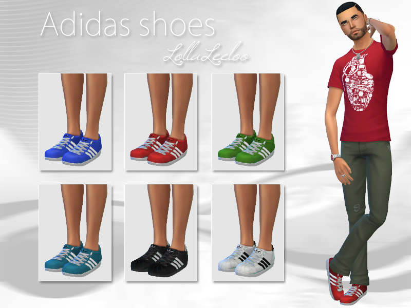 The Sims Resource Adidas Shoes LollaLeeloo