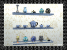 Sims 4 — Art Deco Clutter by ShinoKCR — Rich Clutter Set in Art Deco Style - Silver Set with Coffeecan, Milkserver,