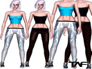 Sims 3 — TAF Holographic Pants Female by zacdiego2 — Women's pants holographic, for all weights. By TAF (The Andy Fhels)
