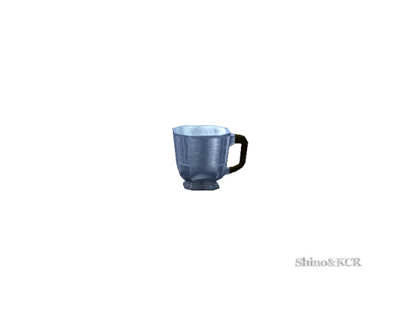 Sims 4 — Art Deco - Silver Cup by ShinoKCR — Silver with Horn Handle