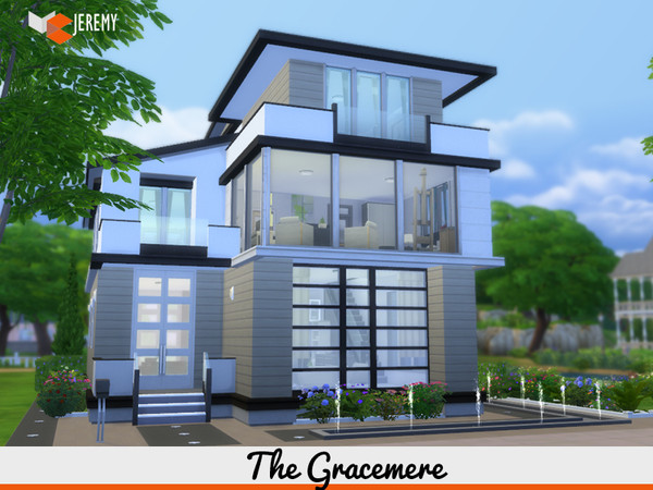 Sims 4 — The Gracemere by jeremy-sims92 — A Perfect City House for your Sim family . It has 3 bathrooms, 3 bedrooms,