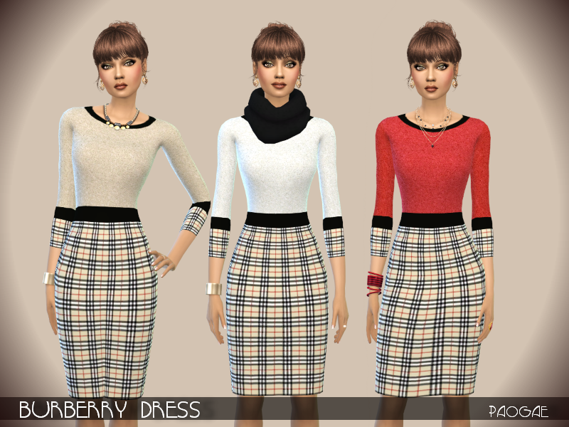 Sims - Burberry Dress