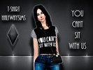 Sims 4 — Can't Sit With Us Tee v1 by Halfway_Sims — made this outfit from inspiration by tumblr/supre. I hope you like
