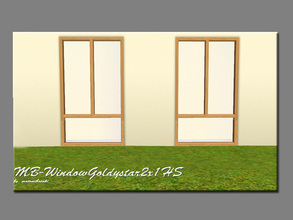 Sims 3 — MB-WindowGoldystar2x1HS by matomibotaki — MB-WindowGoldystar2x1HS,a high smaller inverted window mesh of the
