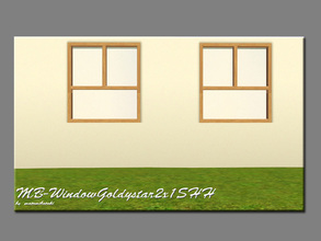 Sims 3 — MB-WindowGoldystar2x1SHH by matomibotaki — MB-WindowGoldystar2x1SHH,a small half high inverted window mesh of