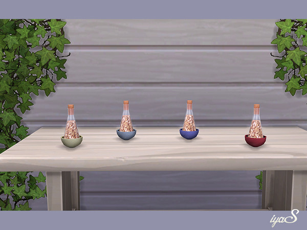 Sims 4 — Flask with Red Herb by soloriya — The stand-up herb flasks are small vessels for all those things that smell
