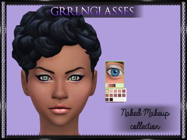 Sims 4 — Naked Makeup - Eyeshadow by plumbobfae — Part of the Naked Makeup Collection. There are 12 eyeshadow colors.