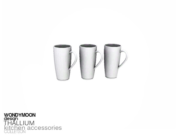 Sims 3 — Thallium Cup by wondymoon — - Thallium Kitchen Accessories - Cup - Wondymoon|TSR - Oct'2015