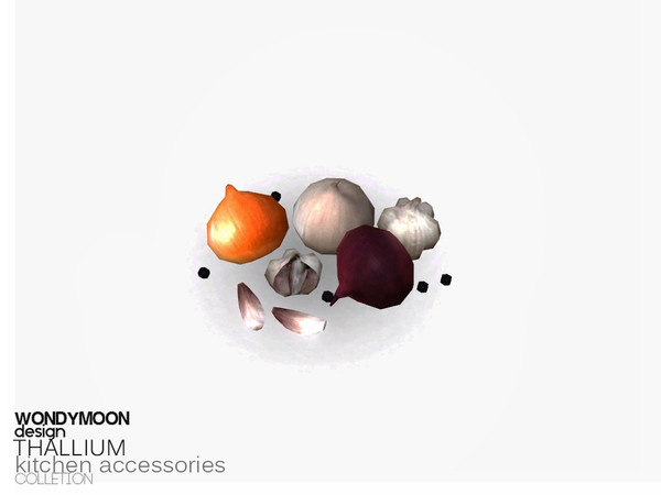 Sims 3 — Thallium Vegetables I by wondymoon — - Thallium Kitchen Accessories - Vegetables I - Wondymoon|TSR - Oct'2015