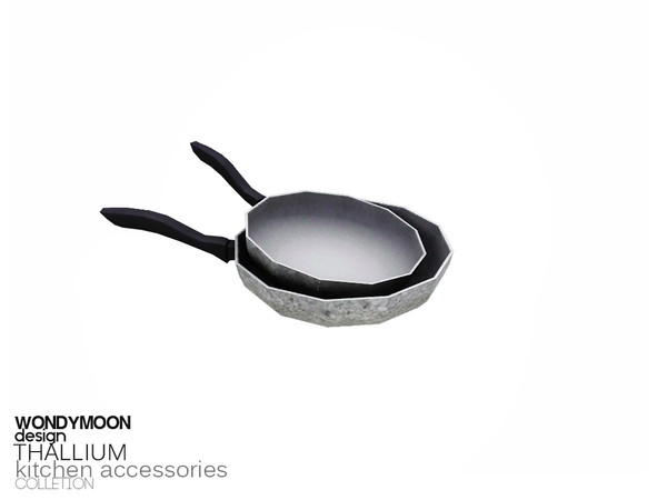 Sims 3 — Thallium Pan by wondymoon — - Thallium Kitchen Accessories - Pan - Wondymoon|TSR - Oct'2015
