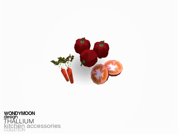 Sims 3 — Thallium Vegetables II by wondymoon — - Thallium Kitchen Accessories - Vegetables II - Wondymoon|TSR - Oct'2015