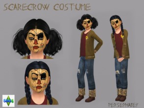 Sims 4 — Scarecrow Costume by Persephaney — My best shot at creating a scarecrow. lol. This requires Get to Work and can