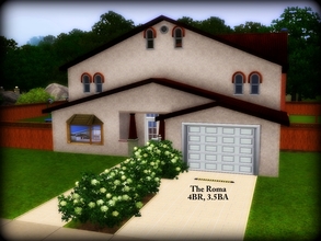 Sims 3 — The Roma -- 4BR, 3.5BA by sweetpoyzin2 — 1st floor fully furnished, 2nd floor furnished with beds and bathrooms.