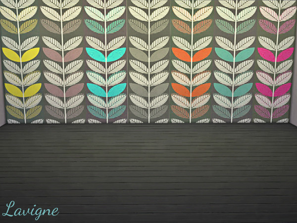 Sims 4 — Karla Lavigne wall 1 by Karla_Lavigne — Abstrait wall available in 6 colors ! 