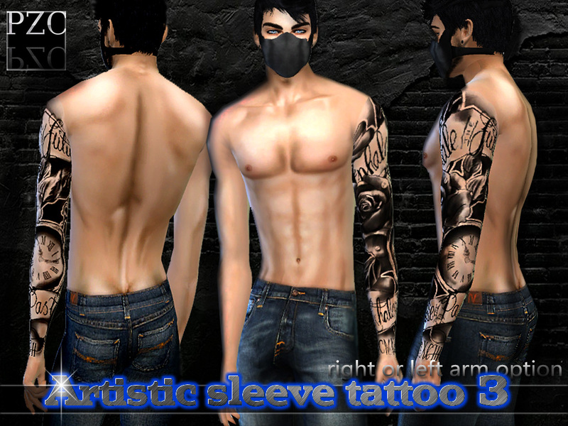 Sims 3 MODS Male tattoo set by FURNS on DeviantArt
