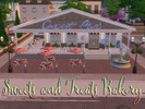 Sims 4 — Sweets And Treats Bakery by GeekMina by GeekMina2 — Bakery inspired in a local coffee shop. Lot has outdoor