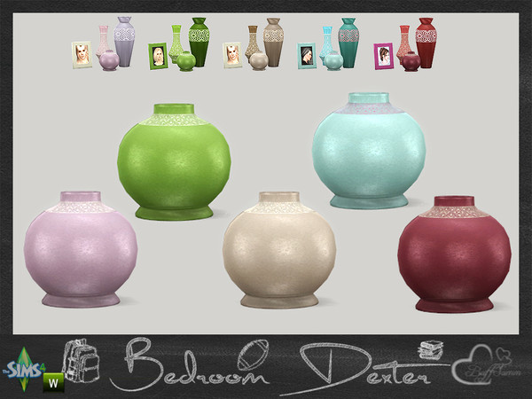 Sims 4 — Bedroom Dexter Vase 01 by BuffSumm — Part of the *Bedroom Dexter* Set!