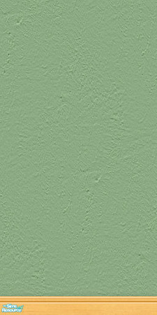 Sims 2 — Horizons bedroom Pine -  Adobe wall by TSR Archive — Green adobe wall with pine kickmolding, created for the