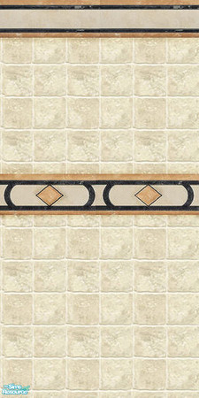 Sims 2 — Stella bathroom wall 1 by annefranzen — The wall with borders.