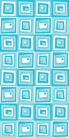 Sims 2 — Studio K RT - Aqua Blue by StudioKhagerks — 28 colors total. Can be found under Wallpapers. Coordinates with