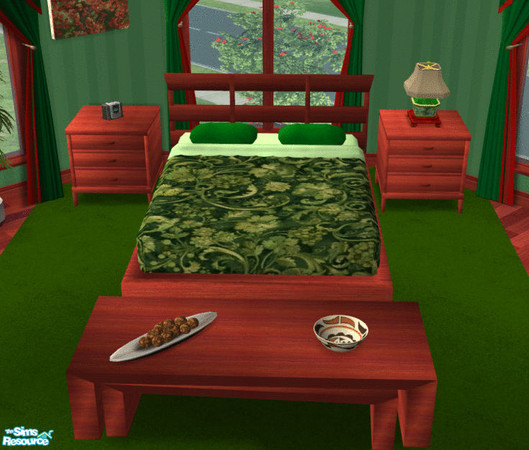 Sims 2 — Horizons Bedroom  Chaktekok - Bedding  by TSR Archive — Meshes for the Horizons bedroom were made by Paleoanth.