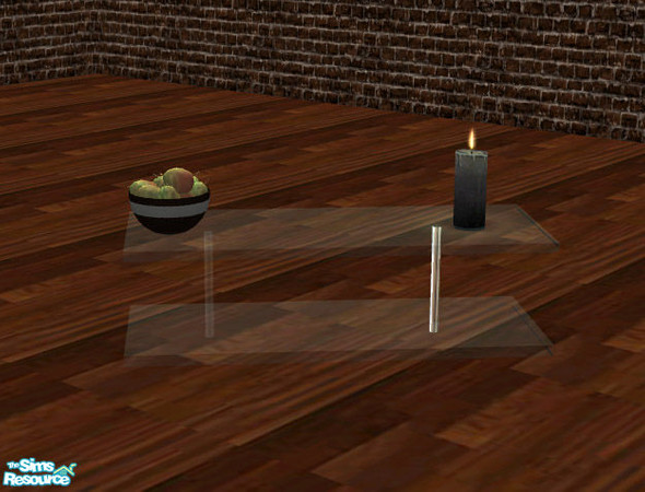 Sims 2 — Roma Living Set- Red Leather-Coffeetable by RockinRobin — Recolor of my Roma Living mesh set. Includes sofa,