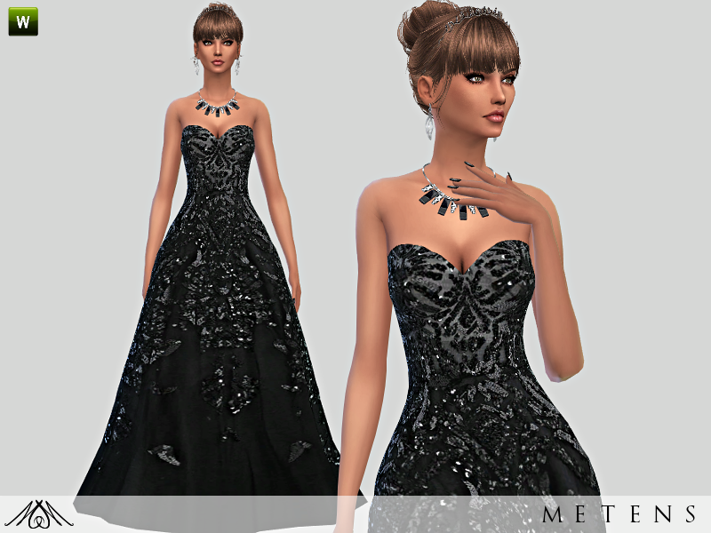 The Sims Resource - Black Swan - Gown