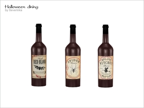 Sims 4 — Halloween dining - Witch wine by Severinka_ — Witch wine A set of 'Halloween' 3 colors