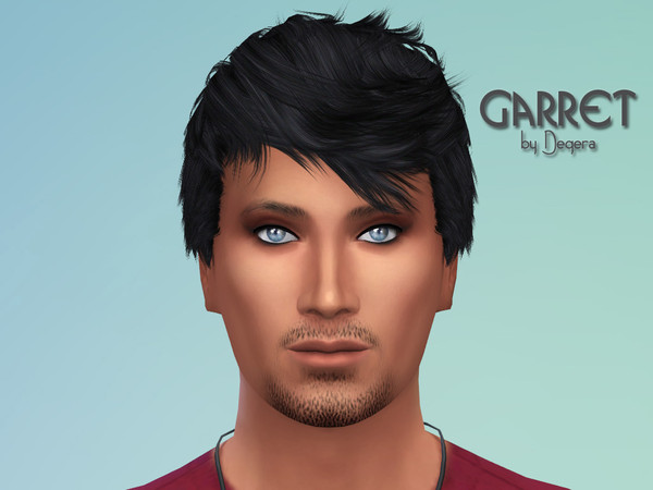 Sims 4 — Garret by Degera — He's too smart for his own good, but who can resist that geeky grin?
