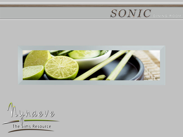 Sims 4 — Sonic Poster by NynaeveDesign — Sonic Dining Room - Poster Located in: Decor - Paintings and Posters Price: 102