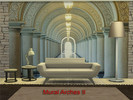 Sims 4 — Mural Arches v2 by By__Zizzy — Mural wall for TS4 