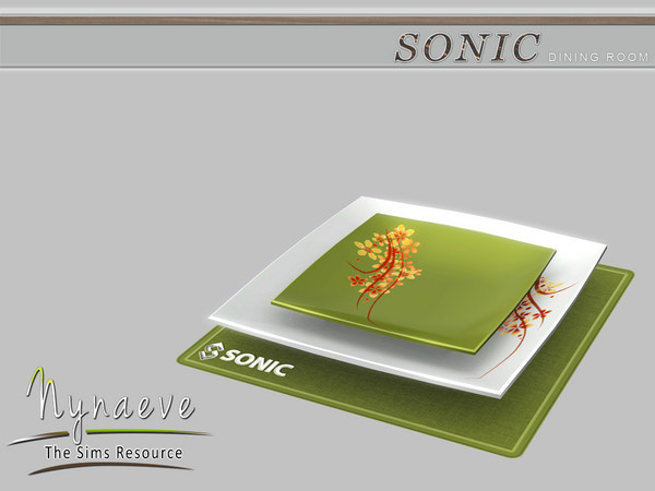 Sims 3 — Sonic Plates by NynaeveDesign — Sonic Dining Room - Plates Located in: Decor - Miscellaneous Decor Price: 211