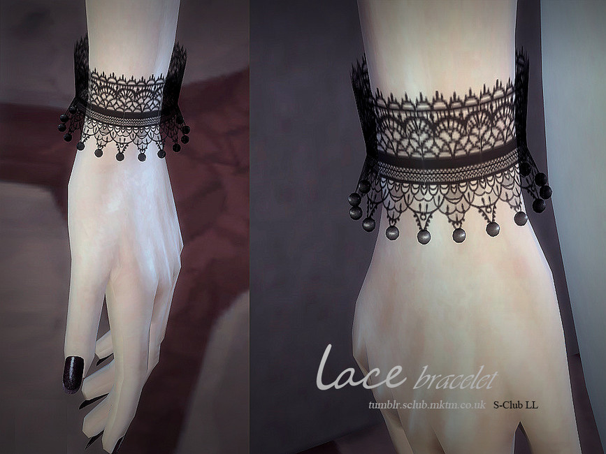 The Sims Resource LL ts4 Lace bracelet & gloves